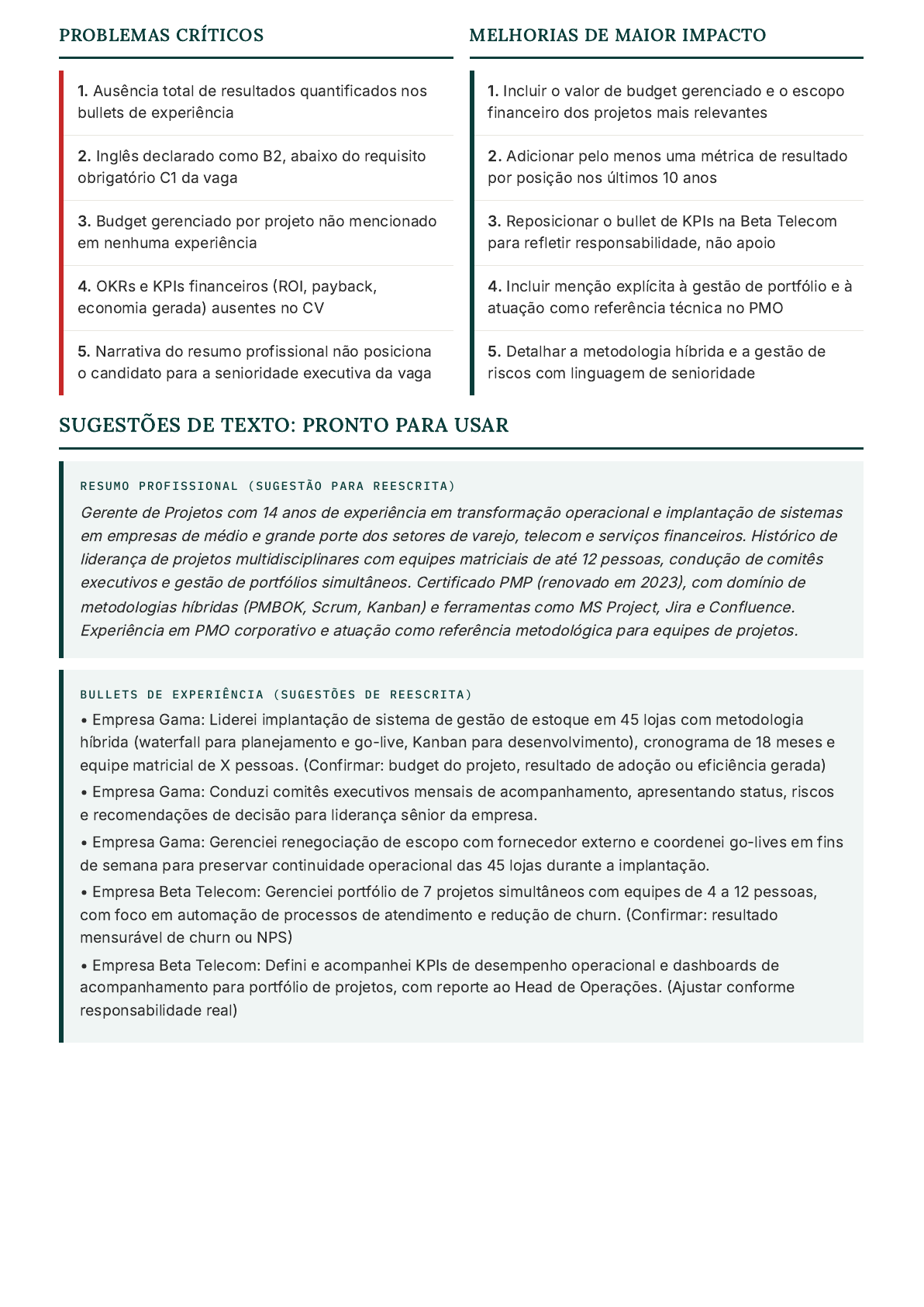 Laudo de exemplo, página 3